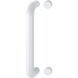 Pull Handle - Bolt Fixed - 600x25mm - White - tradefit