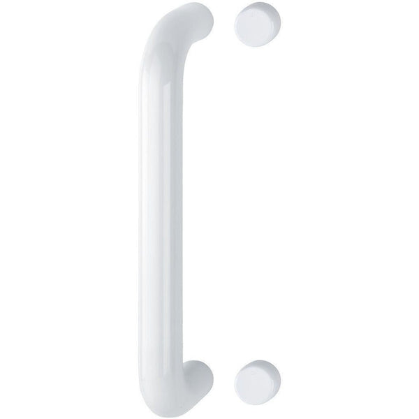 Pull Handle - Bolt Fixed - 600x25mm - White - tradefit - Featured Image