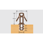 Sash Window Flip Parting Bead - Brown - 12mm x 3m - tradefit - 1