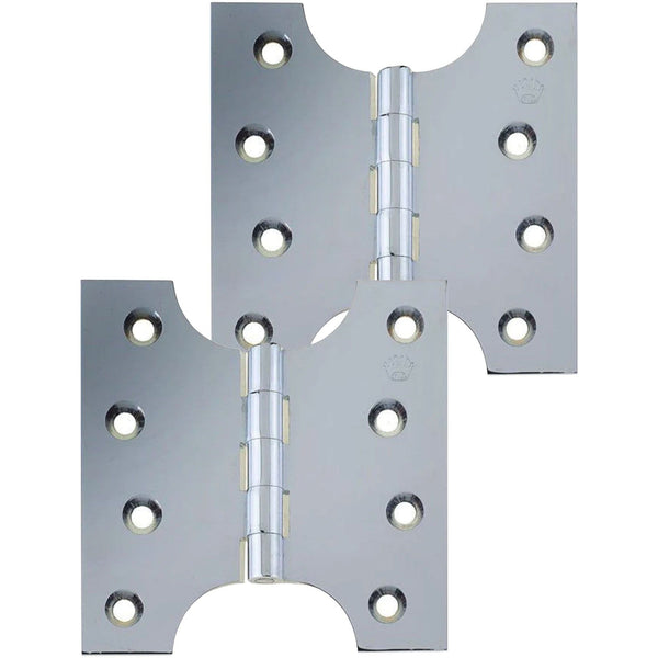 Parliament Hinge - 102x124x4mm - Polished Chrome - tradefit - Featured Image