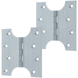 Parliament Hinge - 102x124x4mm - Satin Chrome - tradefit