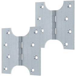 Parliament Hinge - 102x150x4mm - Satin Chrome - tradefit