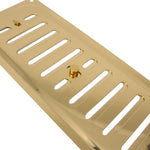 Hit & Miss Air Vent - 9 x 3 Inch - Brass Polished - tradefit - 6