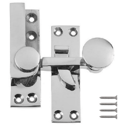 Quadrant Arm Sash Fastener - 70mm - Polished Chrome - tradefit
