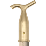 Traditional Sash Pole Hooks for Windows & Blinds - 110mm - Polished Brass - tradefit - 1