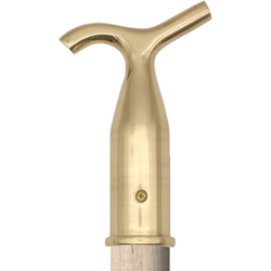 Traditional Sash Pole Hooks for Windows & Blinds - 110mm - Polished Brass - tradefit