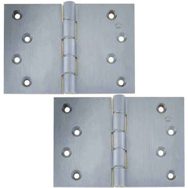 Projection Hinge Double Phosphor Bronze Washered - 102x102x3mm - Satin Chrome - tradefit - Featured Image
