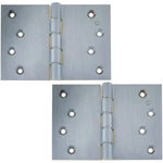 Projection Hinge Double Phosphor Bronze Washered - 102x151x4.5mm - Satin Chrome - tradefit - 1