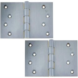 Projection Hinge Double Phosphor Bronze Washered - 102x151x4.5mm - Satin Chrome - tradefit
