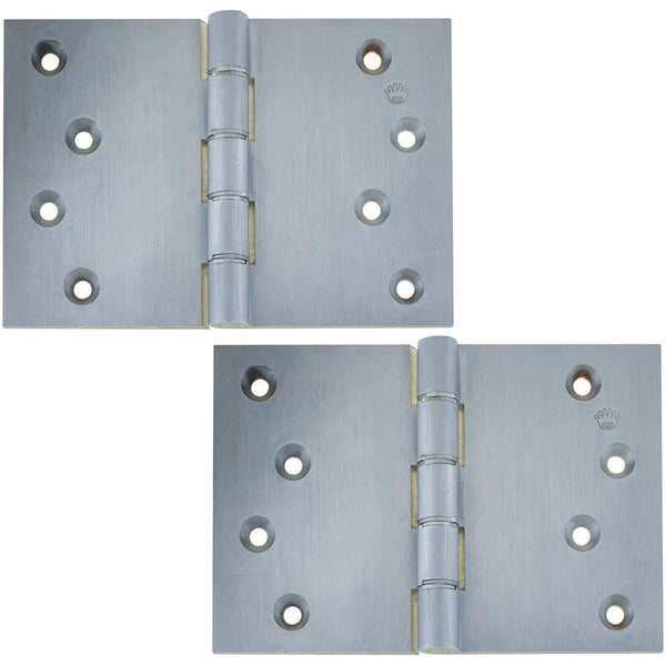 Projection Hinge Double Phosphor Bronze Washered - 102x151x4.5mm - Satin Chrome - tradefit - Featured Image