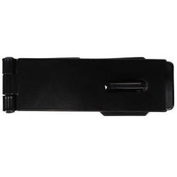 Safety Pattern Hasp & Staple - 6 inch - Black - tradefit