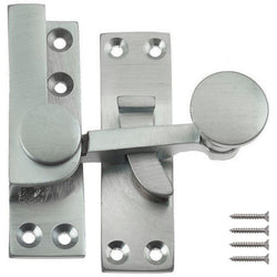 Quadrant Arm Sash Fastener - 70mm - Satin Chrome - tradefit