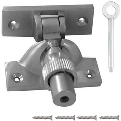 Locking Brighton Sash Fastener - 60mm - Satin Chrome - tradefit