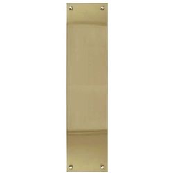 Door Finger Push Plate - 350x75mm - Polished Brass - tradefit