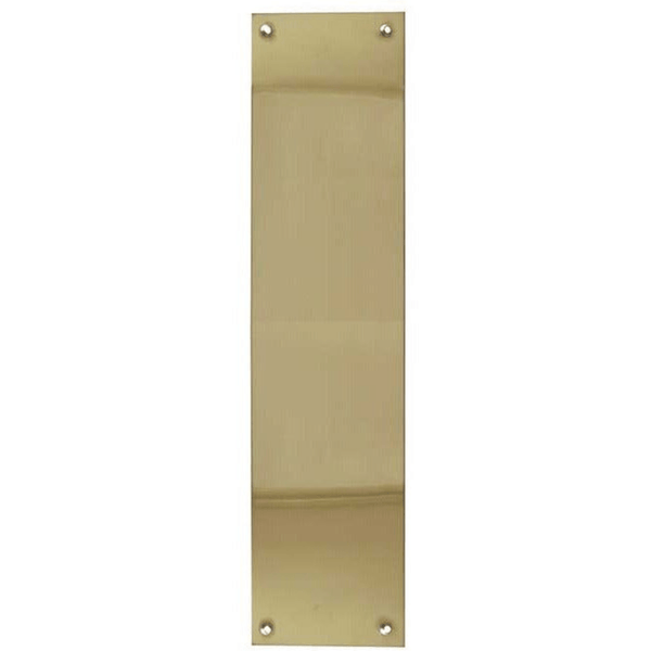 Door Finger Push Plate - 350x75mm - Polished Brass - tradefit - Featured Image