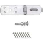 Heavy Secure Bolt On Hasp & Staple - 10 inch - Galvanised - tradefit - 1