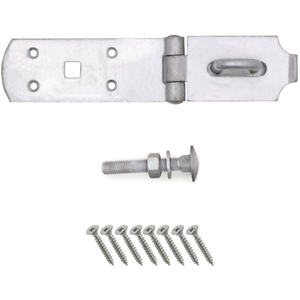 Heavy Secure Bolt On Hasp & Staple - 10 inch - Galvanised - tradefit - Featured Image