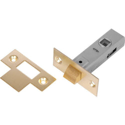 3 inch/76mm Economy Tubular Latch - 57mm Backset - Brass - tradefit