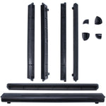Trickle Window Slot Vent Set Inside & Out - 415mm - 4191mm²EA - Anthracite Grey - Pack of 50 - tradefit - 2