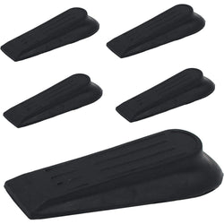 Black Rubber Door Wedge - Pack of 5 - tradefit