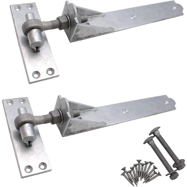 Gate Hinges Adjustable Hook & Band Hinges 6 Sizes 2 Finishes tradefit