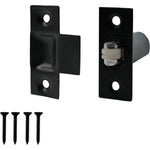 Adjustable Roller Catch Spring Loaded Latch Lock for Internal Doors - Black Plated - tradefit - 1
