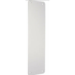 Door Finger Push Plate - 300x75x1.2mm - Radius Corners - Aluminium - tradefit