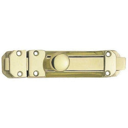 Architectural Surface Bolt - 100mm - Polished Brass - tradefit
