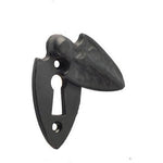 Arrow Head Covered Escutcheon - 56x28mm - Black Antique Iron - tradefit - 1