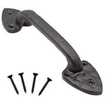 Black Iron Pull Handle Wrought Antique Iron - 220mm - Black Antique Iron - tradefit - 1