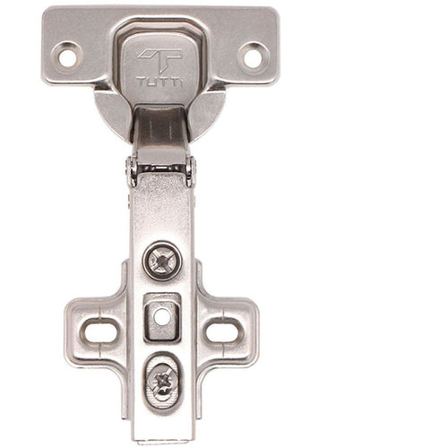 35mm Clip On Sprung Kitchen Cabinet Hinge - FULL OVERLAY 110 Deg c/w Screw on Plate - tradefit