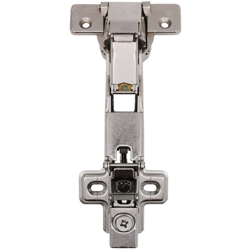 35mm Clip On Sprung Soft Close Kitchen Cabinet Hinge - FULL OVERLAY 165 Deg c/w Screw on Plate - tradefit