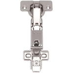 35mm Clip On Sprung Soft Close Kitchen Cabinet Hinge - INSET 165 Deg c/w Screw on Plate - tradefit - 1