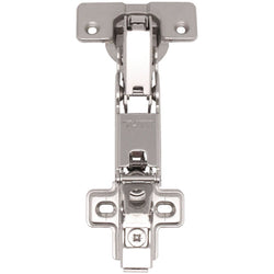 35mm Clip On Sprung Soft Close Kitchen Cabinet Hinge - INSET 165 Deg c/w Screw on Plate - tradefit