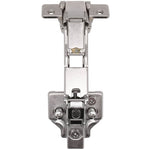 35mm Clip On Sprung Soft Close Kitchen Cabinet Hinge - HALF OVERLAY 165 Deg c/w Euro Screw on Plate - tradefit - 1