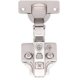 35mm Clip On Sprung Soft Close Kitchen Cabinet Hinge - INSET 110 Deg c/w Euro Screw on Plate - tradefit