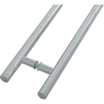 Guardsman Entrance Pull Handles - Back To Back Fix - 1800 x 32mm 1600mm c/c - Grade 304 Satin Stainless Steel - tradefit - 1