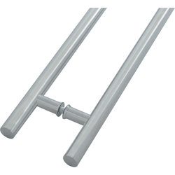Guardsman Entrance Pull Handles - Back To Back Fix - 1800 x 32mm 1600mm c/c - Grade 304 Satin Stainless Steel - tradefit