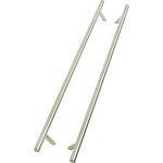 Guardsman Entrance Offset Pull Handles - Back to Back Fix - 1800 x 32mm 1600mm c/c - 316 Satin Stainless Steel - tradefit - 1