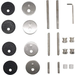 Guardsman Entrance Offset Pull Handles - Back to Back Fix - 1200 x 32mm 1000mm c/c - Matt Black - tradefit - 4