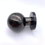 Centre Door Knob Ball Bolt Fixed Door Pull - 55mm - Black Nickel - tradefit - 3
