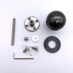 Centre Door Knob Ball Bolt Fixed Door Pull - 55mm - Black Nickel - tradefit - 4