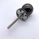 Centre Door Knob Ball Bolt Fixed Door Pull - 55mm - Black Nickel - tradefit - 5