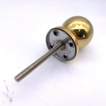 Centre Door Knob Ball Bolt Fixed Door Pull - 55mm - PVD Brass - tradefit - 4