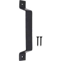 Barn Door Pull Handle Black Iron - Gate Shed and Garage - 250mm - tradefit