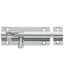 Barrel Bolt Straight - 100x25mm - Polished Chrome - tradefit