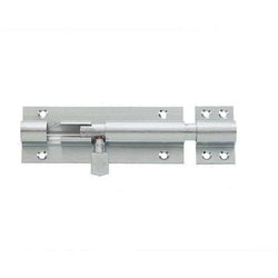 Barrel Bolt Straight - 100x25mm - Satin Chrome - tradefit