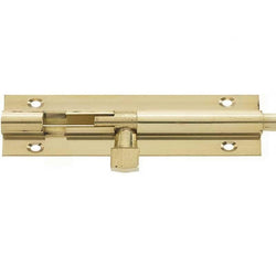 Barrel Bolt Straight - 150x38mm - Polished Brass - tradefit