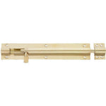 Barrel Bolt Straight Solid Brass - 200x38mm - Polished Brass - tradefit - 1