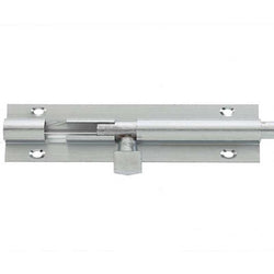 Barrel Bolt Straight - 200x38mm - Satin Chrome - tradefit